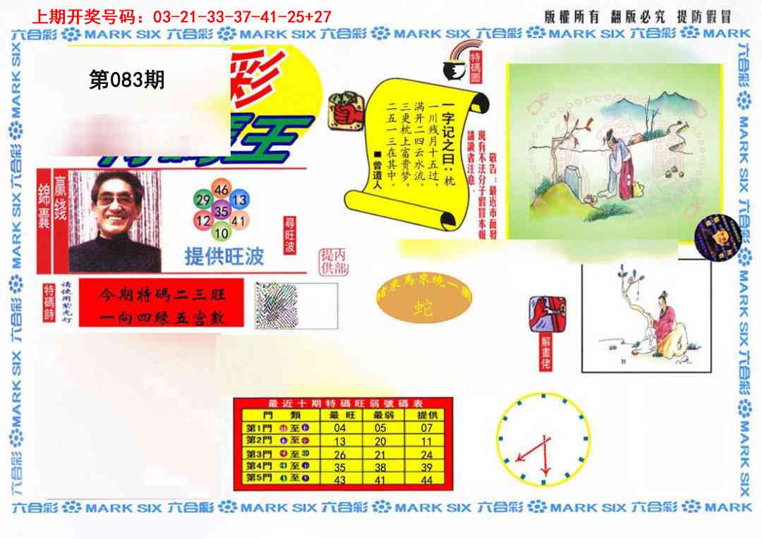 083期特码王(信封)[图]